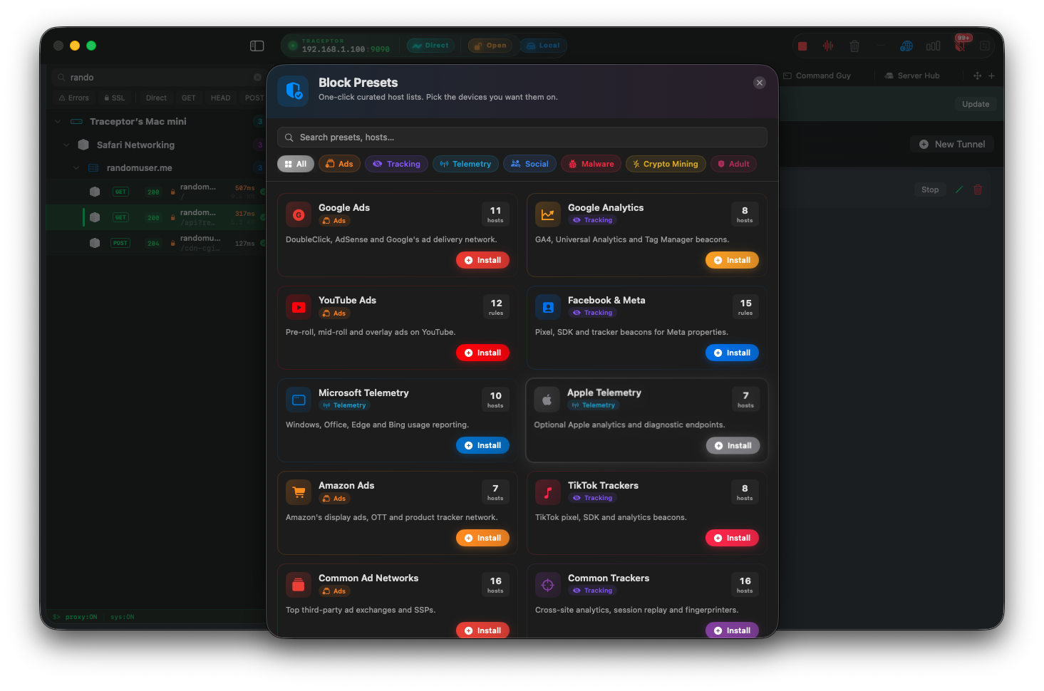 Block trackers and ads on your Mac and iPhone with one-click Block Presets
