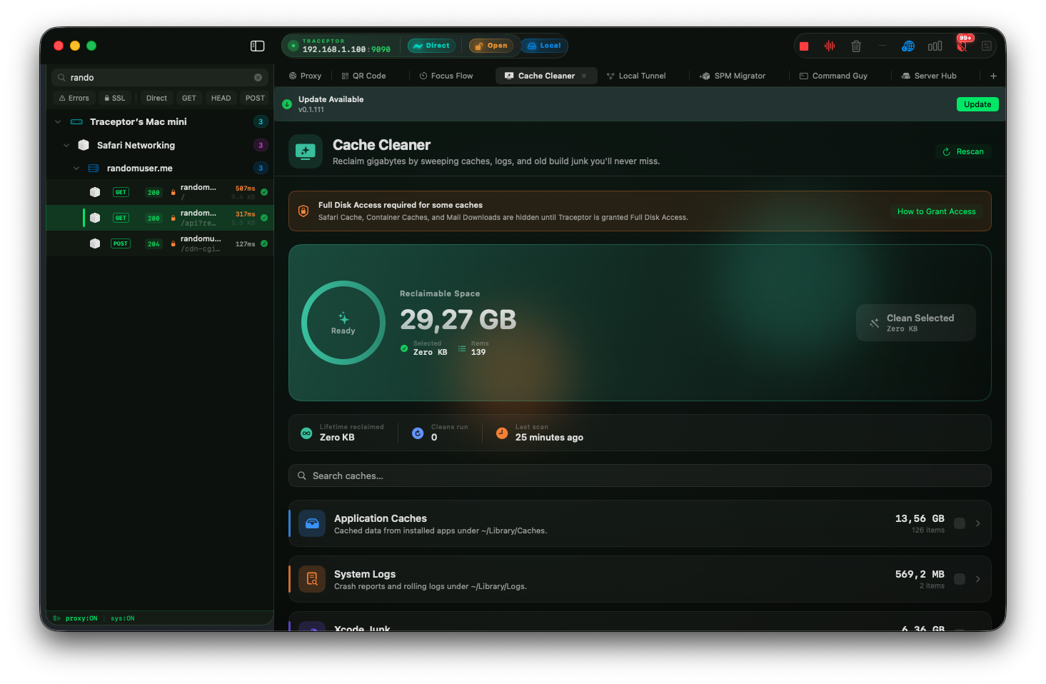 How to clear cache on Mac — and reclaim gigabytes with Traceptor's Cache Cleaner