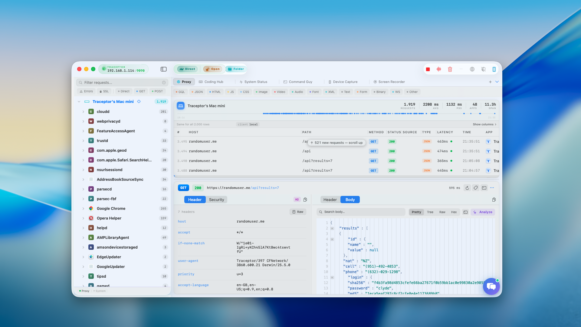 Traceptor — a native macOS HTTP/HTTPS proxy and debugger